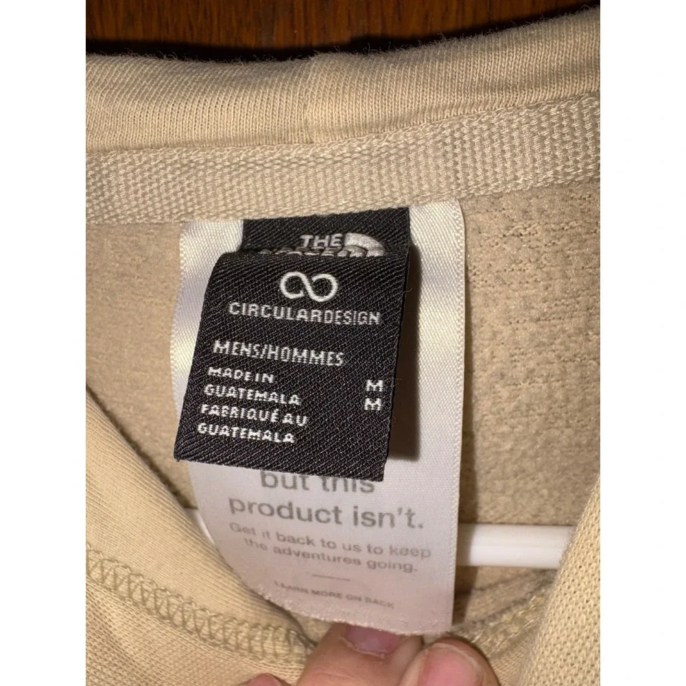 The North Face Mens Mountain Graphic Hoodie Sand Tan Medium Sustainable Outdoors